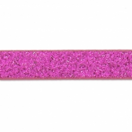 GLITTER RIBBON MESH 38MM - FUSCHIA BY THE METER