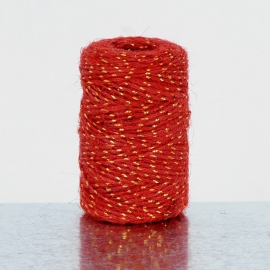 STRING JUTA W/GOLD - RED