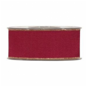 GOLD LINE GROSS GRAIN 40MM - BORDEAUX BY THE METER