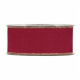 GOLD LINE GROSS GRAIN 40MM - BORDEAUX BY THE METER