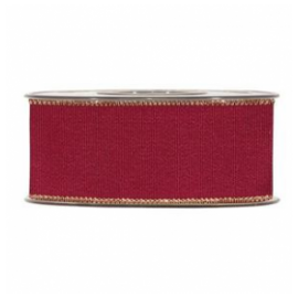 GOLD LINE GROSS GRAIN 40MM - BORDEAUX BY THE METER
