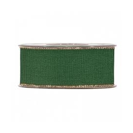 GOLD LINE GROSS GRAIN 40MM - DARK GREEN BY THE METER