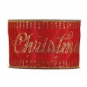 CLASSIC CHRISTMAS RIBBON 63MM - RED BY THE METER