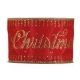 CLASSIC CHRISTMAS RIBBON 63MM - RED BY THE METER