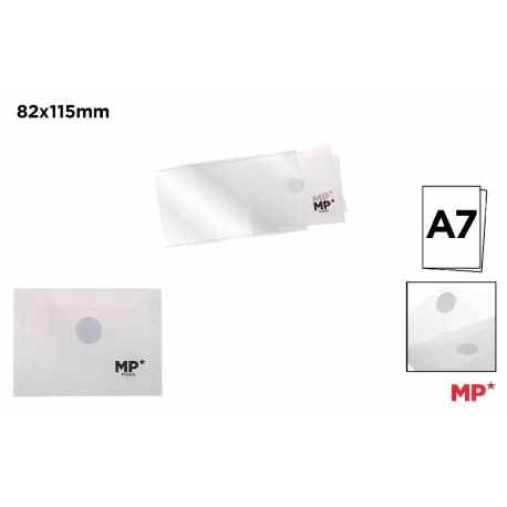 POLYPROPYLENE ENVELOPE FOLDER W EASY OPEN BUTTON -  A7
