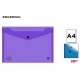 POLYPROPYLENE ENVELOPE FOLDER W/BUTTON - A4