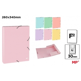 FOLDER WITH FLAP AND ELASTIC BANDS