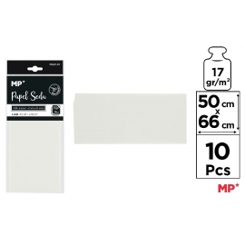 SILK PAPER 50 X 66CM C.WHITE