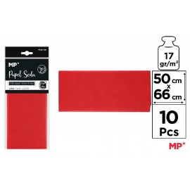 SILK PAPER 50 X 66CM C.RED