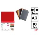 COLOURED FELT A3 X 10PCS 1MM