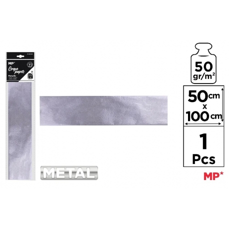 CREPE PAPER METALLIC 50 X 100CM