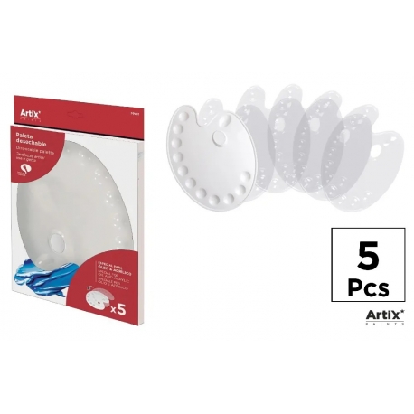ROUND PLASTIC PALETTE 17CM