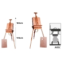 FRENCH BOX WOODEN EASEL 183cm