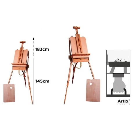 FRENCH BOX WOODEN EASEL