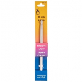 PLASTIC CROCHET HOOK PLASTIC 7MM X 15CM