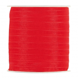 SATIN RIBBON 3MM - RED BY THE METER