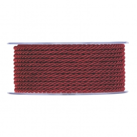 SATIN RIBBON 3MM - RED BY THE METER