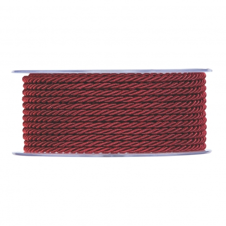 SATIN RIBBON 3MM - RED BY THE METER