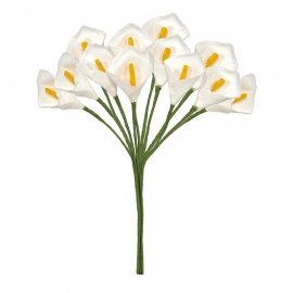 PICK W/12 PAPER CALLAS 7.5CM H11 BUNCH