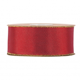 SATIN RIBBON 3MM - RED BY THE METER