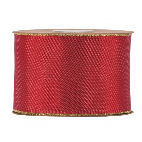 SATIN RIBBON 3MM - RED BY THE METER