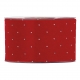 RIBBON CHRISTMAS DIAMONDS 63MM - RED - BY THE METER