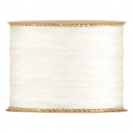 RIBBON MY FAVOURITE DREAM 63MM - CREAM - BY THE METER