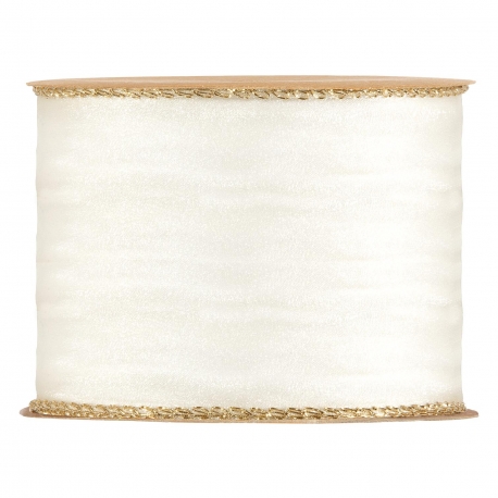 RIBBON MY FAVOURITE DREAM 63MM - CREAM - BY THE METER