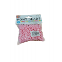 PONY BEADS 6 X 9MM/50GRM ASSTD. CA.220 PCS