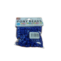 PONY BEADS 6 X 9MM/50GRM ASSTD. CA.220 PCS