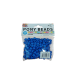 PLASTIC PONY BEADS PKT - BLUE CA.220 PCS