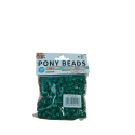PLASTIC PONY BEADS PKT - GREEN CA.220 PCS