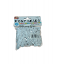PLASTIC PONY BEADS PKT - WHITE CA.220 PCS