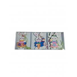 HANGING RABBITS (6PCS) CM4 .5 X 7.5H