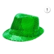 SEQUIN HAT - GREEN