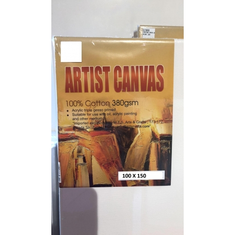 STRETCHED CANVAS 380GRMS 100% COTTON 100 X 150CM