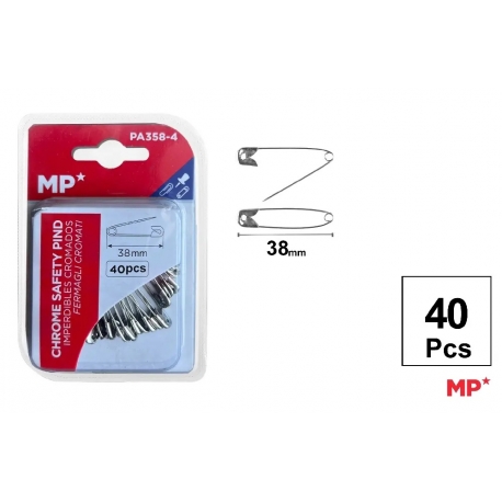 CHROME SAFETY PINS 50PCS