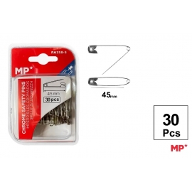 CHROME SAFETY PINS 38MM 40PCS