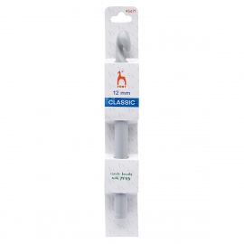 CROCHET HOOK WITH PLASTIC HANDLE 0.6MM X 14CM