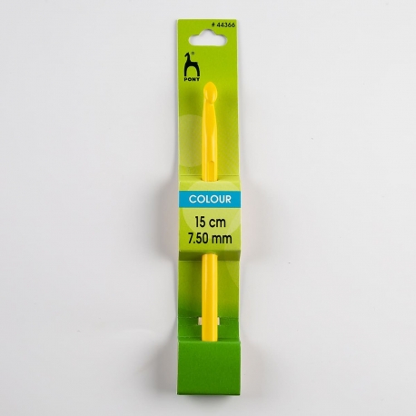 CROCHET HOOK WITH PLASTIC HANDLE 0.6MM X 14CM