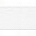 ZWEIGART AIDA BAND 5CM 14 COUNT - WHITE GREY TRIM - BY THE METER