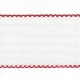 AIDA BAND 5CM 14 COUNT - RED TRIM - BY THE METER