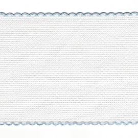 AIDA BAND 5CM 14 COUNT - BABY BLUE TRIM - BY THE METER