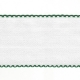 AIDA BAND 5CM 14 COUNT - GREEN TRIM - BY THE METER