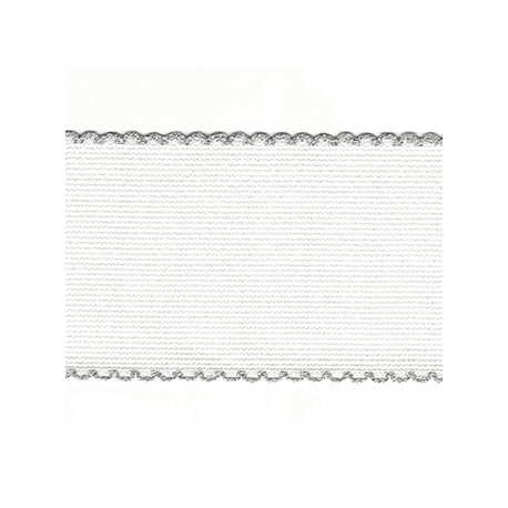 AIDA BAND 5CM 14 COUNT - SILVER TRIM - BY THE METER