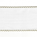 ZWEIGART AIDA BAND 5CM 14 COUNT - GOLD TRIM - BY THE METER