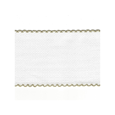 AIDA BAND 5CM 14 COUNT - GOLD TRIM - BY THE METER