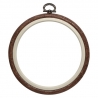 ROUND PLASTIC EMBROIDERY HOOP - 17.5CM DIAM.