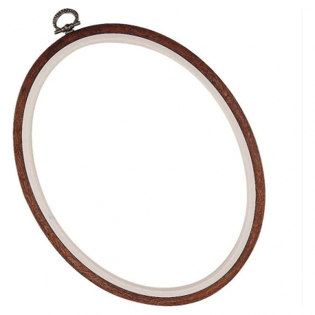 OVAL PLASTIC EMBROIDERY HOOP 22 X 29CM