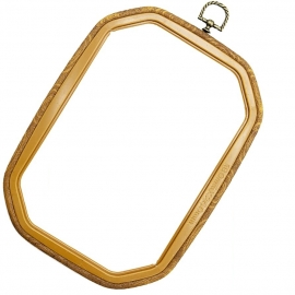 RECTANGLE PLASTIC EMBROIDERY HOOP 18 X 26CM